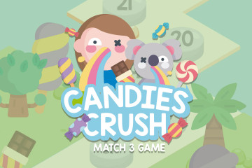 Sweet, glossy and fun, Candy and Chocolate,, bubble shooter, match 3,  arcade, mobile game asset Stock Vector