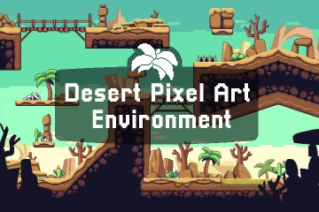 Desert Pixel Art Environment Assets Pack