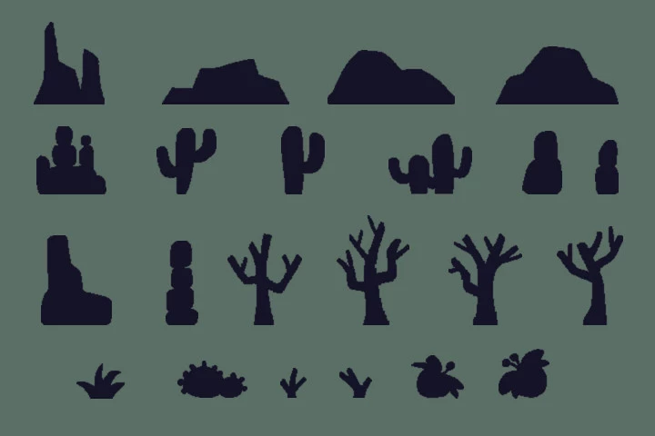 Desert Pixel Art Environment Assets Pack