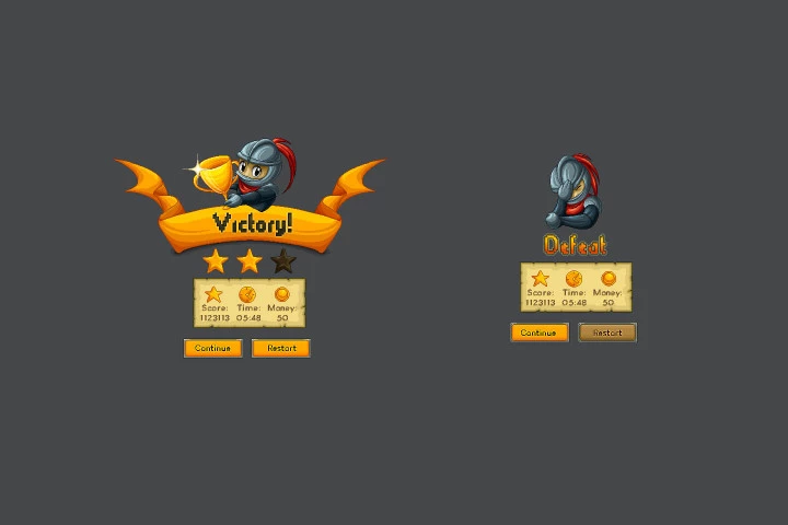 Fantasy Platformer Game UI