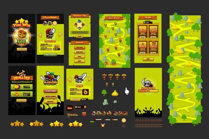 Gladiators 2D Game Kit