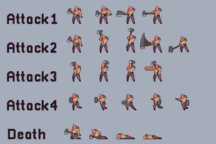 Ruin Bosses Pixel Art Character Pack
