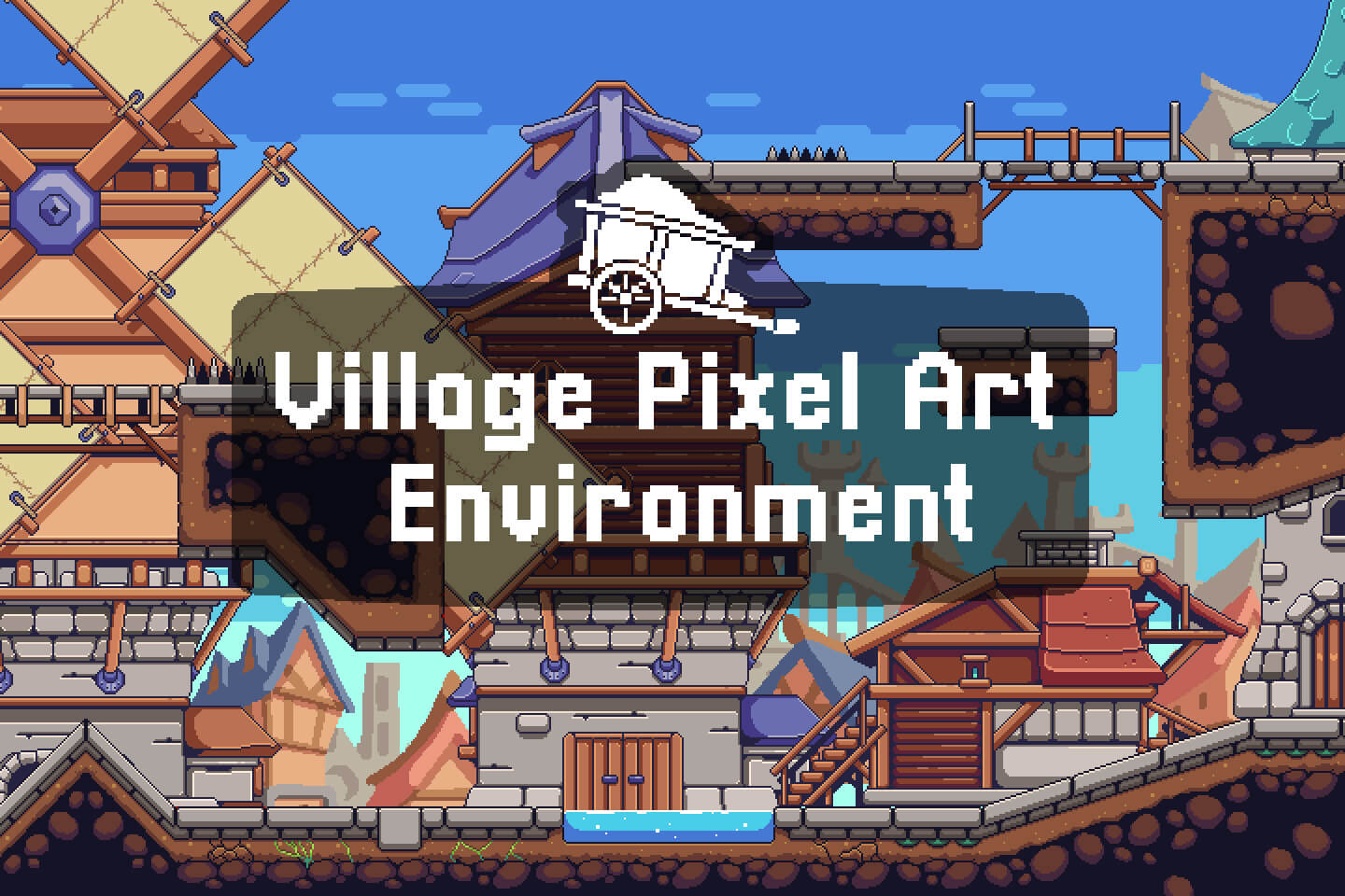 Village Pixel Art Environment Assets Pack - CraftPix.net