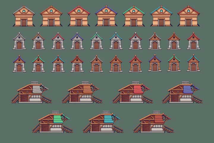 Village Pixel Art Environment Assets Pack