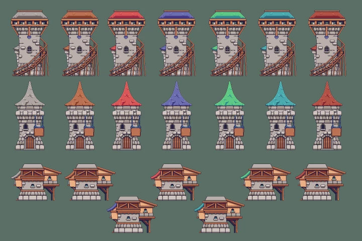 Village Pixel Art Environment Assets Pack