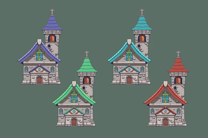 Village Pixel Art Environment Assets Pack