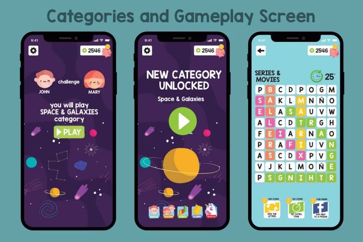 Words Game Graphic Assets Pack
