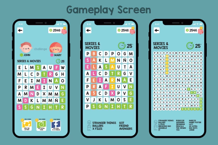 Words Game Graphic Assets Pack