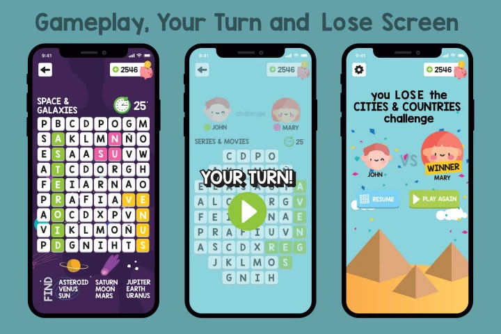 Words Game Graphic Assets Pack