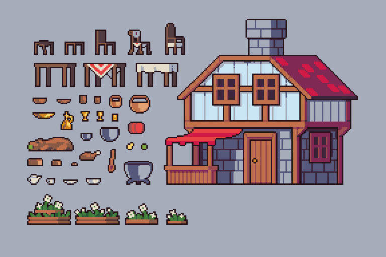 Cookery Game Assets Pixel Art Pack - CraftPix.net