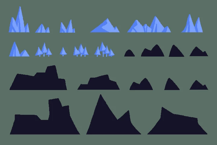 Frozen Pixel Art Environment Assets Pack