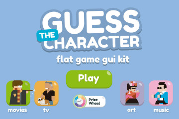 Guess the Character Flat Game Kit