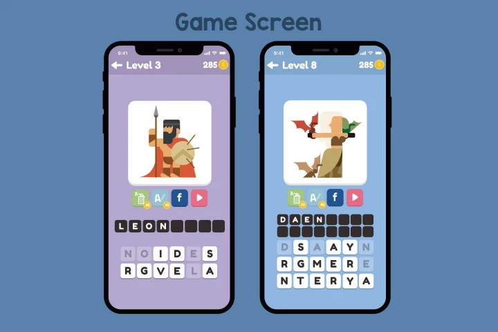 Guess the Character Flat Game Kit