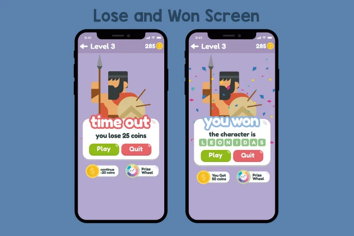 Guess the Character Flat Game Kit