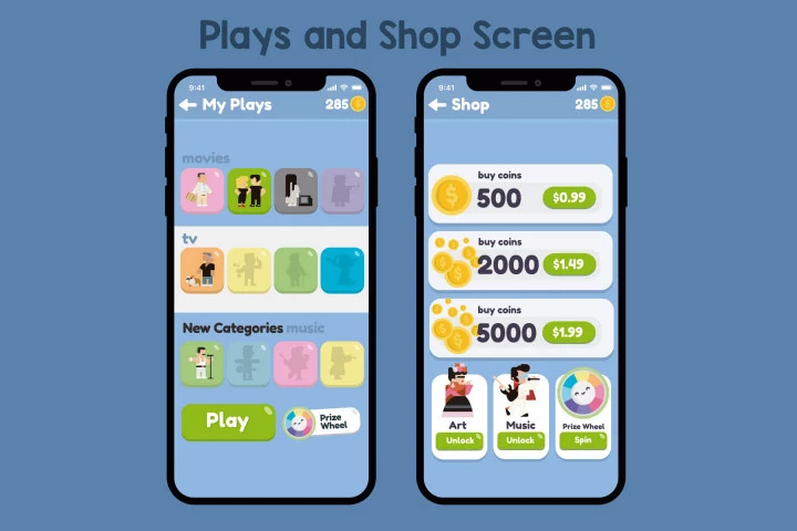 Guess the Character Flat Game Kit