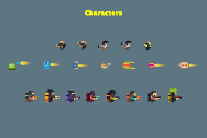 Jetpack Flat 2D Game Kit