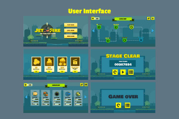 Jetpack Flat 2D Game Kit - CraftPix.net