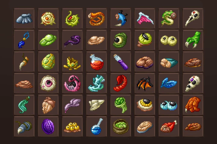 Loot Icons Pixel Art Pack