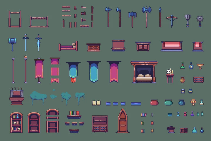Medieval Pixel Art Tileset