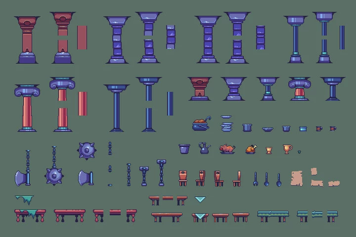 Medieval Pixel Art Tileset