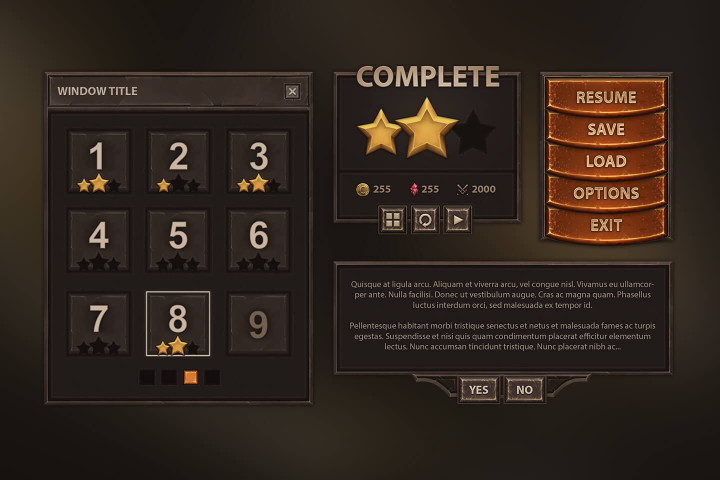 RPG Game UI - CraftPix.net