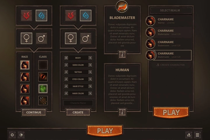 RPG Game UI