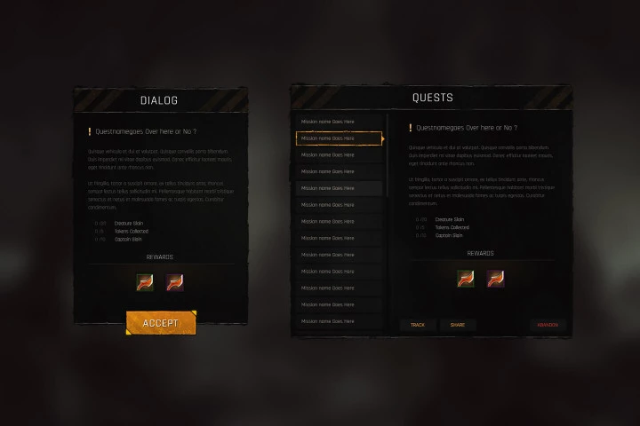 RPG & MMO Game UI