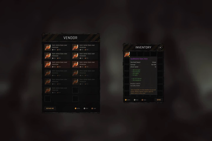 RPG & MMO Game UI