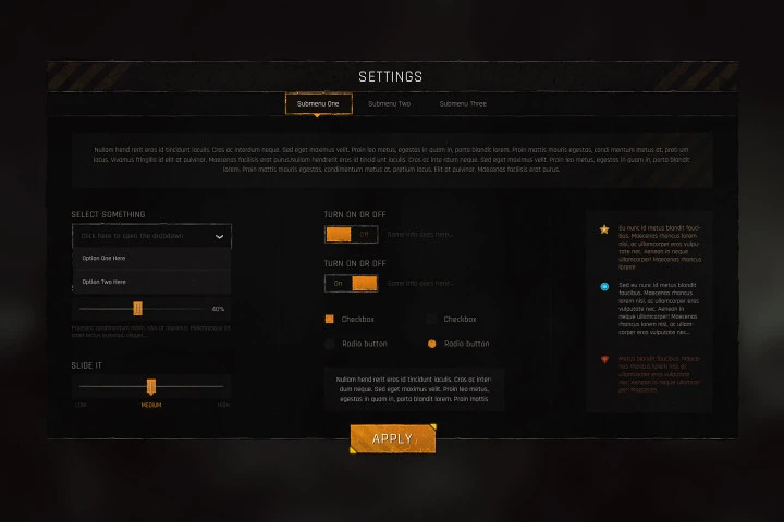RPG & MMO Game UI