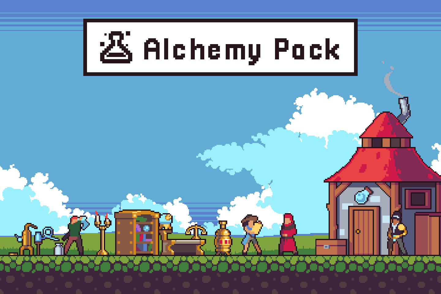 Farming Pixel Art Pack by Free Game Assets (GUI, Sprite, Tilesets)