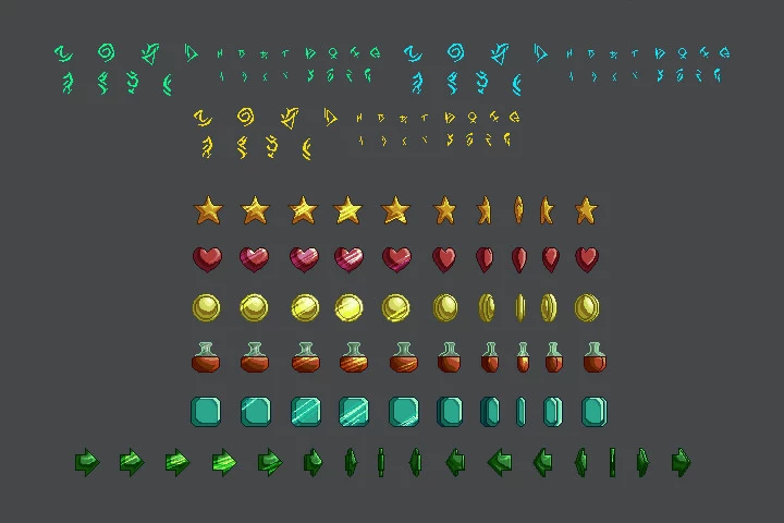 Fantasy Platformer Game Kit Pixel Art