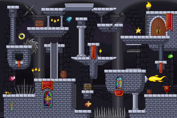 Fantasy Platformer Game Kit Pixel Art - CraftPix.net