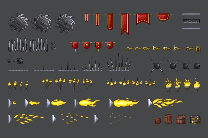 Fantasy Platformer Game Kit Pixel Art