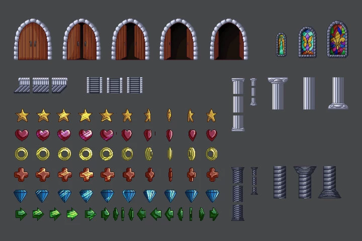 Fantasy Platformer Game Kit Pixel Art