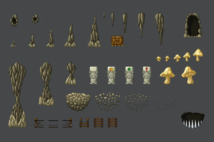 Fantasy Platformer Game Kit Pixel Art