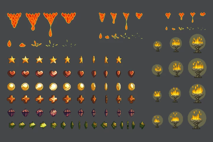 Fantasy Platformer Game Kit Pixel Art