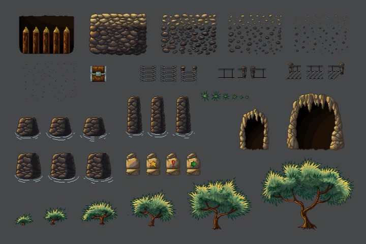 Fantasy Platformer Game Kit Pixel Art