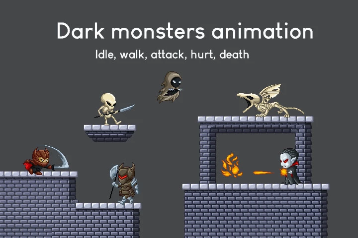 Fantasy Platformer Game Kit Pixel Art