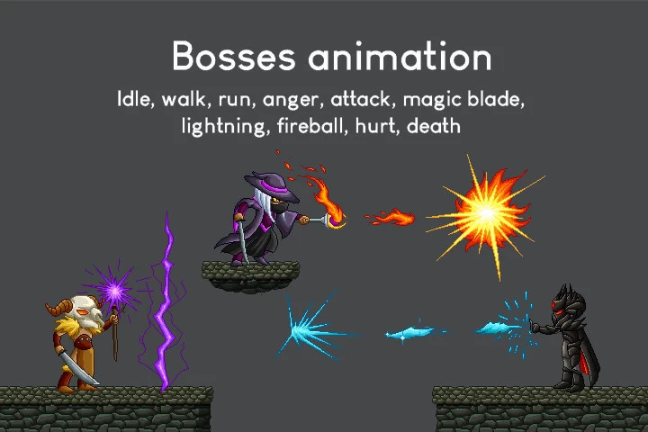 Fantasy Platformer Game Kit Pixel Art