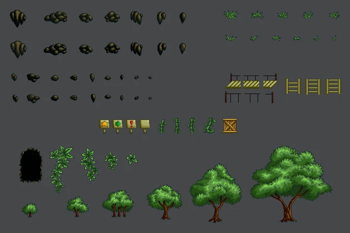 Fantasy Platformer Game Kit Pixel Art