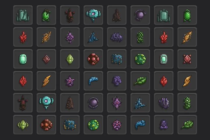 Magic Gems Vector Icons