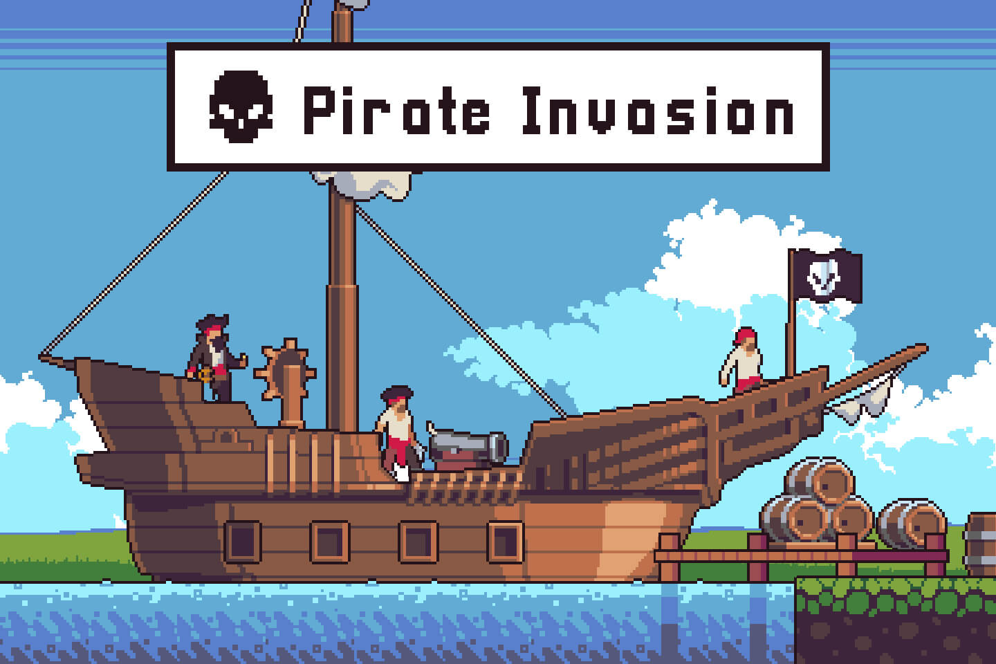 Pirate Ship Pixel Art