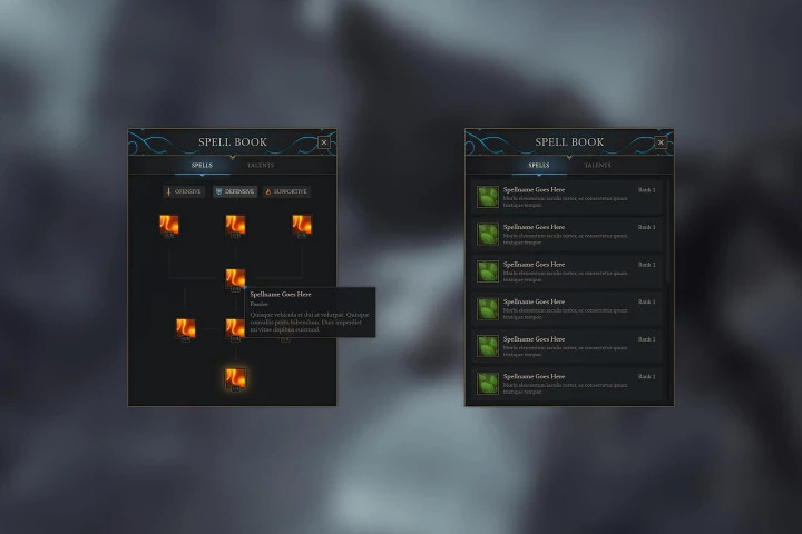 RPG & MMO Game User Interface