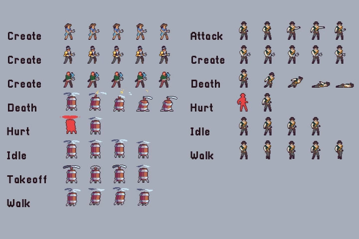 Engineering Game Assets Pack Pixel Art