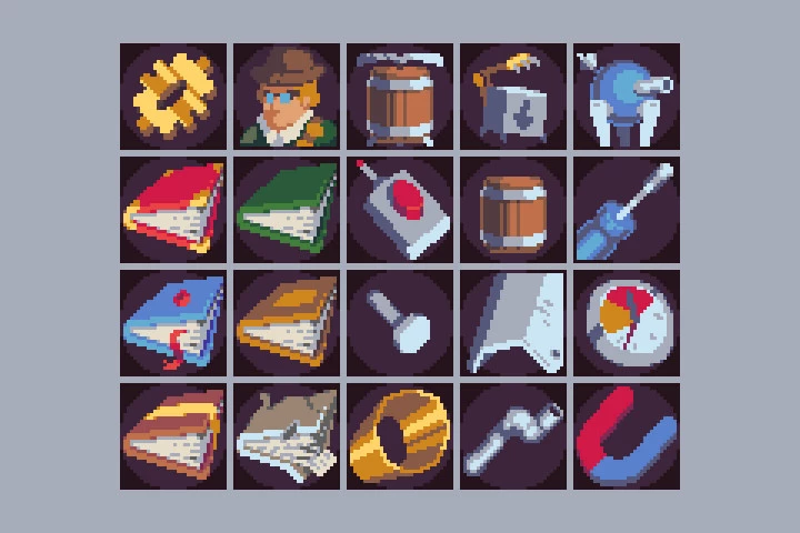 Engineering Game Assets Pack Pixel Art