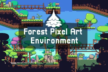 Forest Pixel Art Environment Asset Set