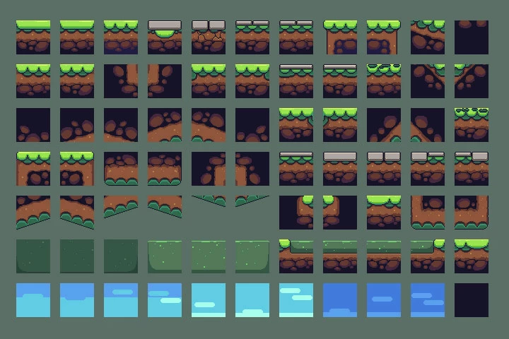 Forest Pixel Art Environment Asset Set