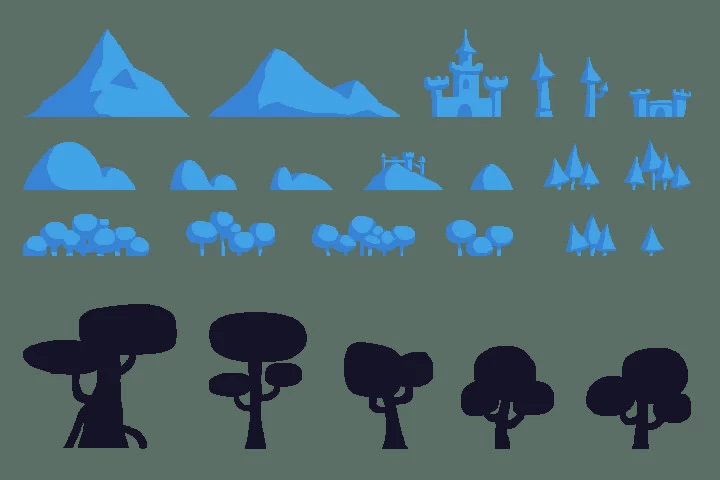 Forest Pixel Art Environment Asset Set
