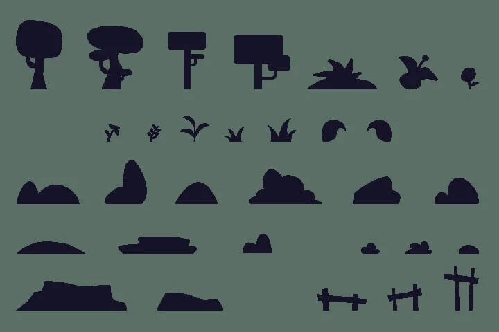 Forest Pixel Art Environment Asset Set