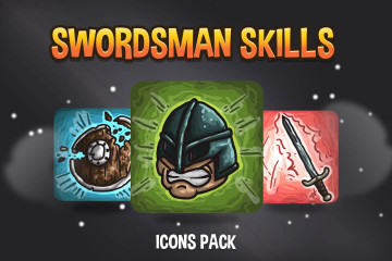 Free Swordsman Skills Icon Pack
